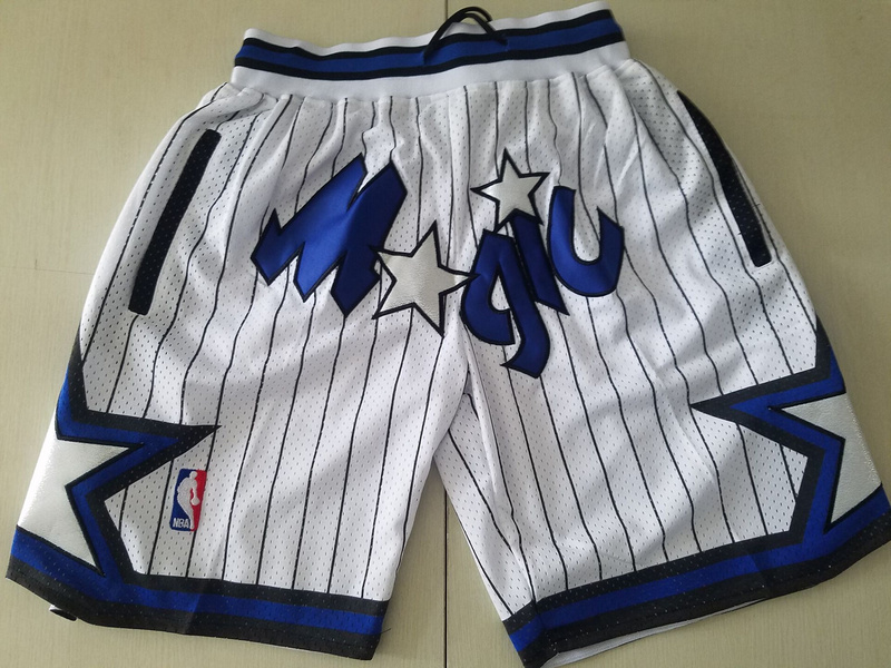 Men 2019 NBA Nike Orlando Magic white shorts